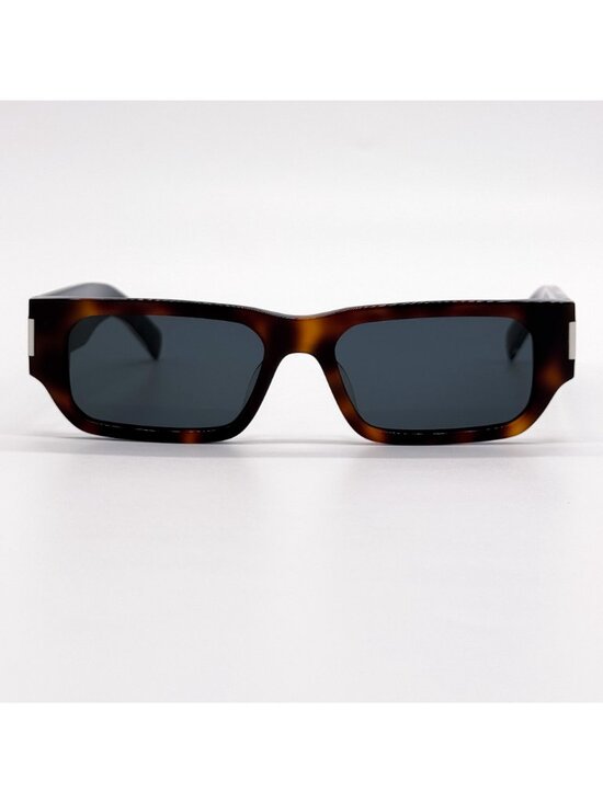 NEW SAINT LAURENT SUNGLASSES SL660F 002 UNISEX SQUARE HAVANA/GRAY EYEWEAR SL660 main image 8